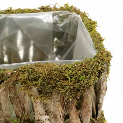 Floristik24 Plantekurvevinkelmose, bark 34 × 15,5 / 24,5 × 11 cm, sæt med 2