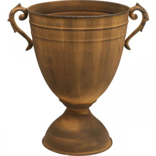 Artikel Plantekasse rust look kop vase metal Ø22,5cm H32,5cm