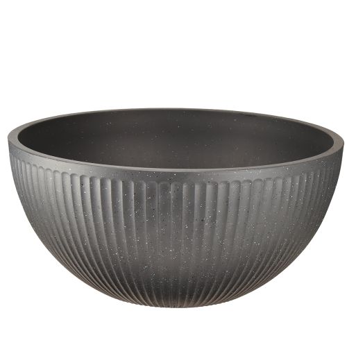 Plantepotte skål plast antracit Ø40cm H18,5cm