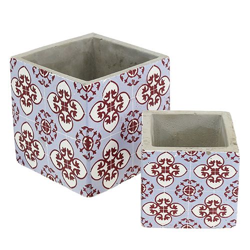 Floristik24 Plantekrukke med orienteringsmønster 8cm x8cm / 11cm x 11cm