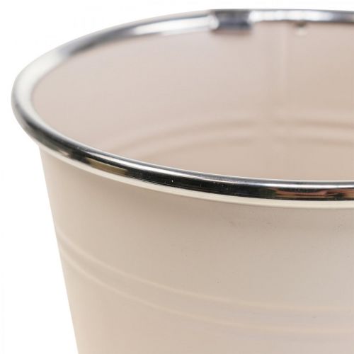 Floristik24 Plantekar urtepotte metal cachepotte Ø13,5cm H12,5cm 2stk