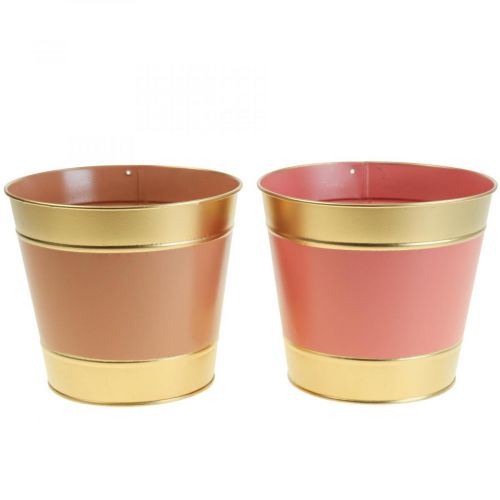 Plantekar urtepotte metal cachepotte Ø26cm H22cm 4stk