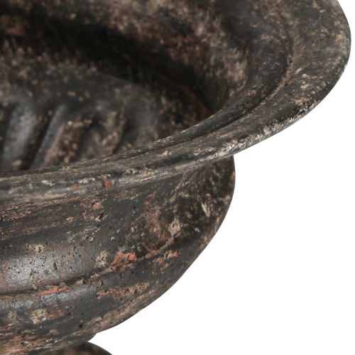 Artikel Plantekop Kalk Antik Look Sort Brun Ø20cm H15cm