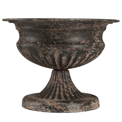 Artikel Plantekop Kalk Antik Look Sort Brun Ø20cm H15cm