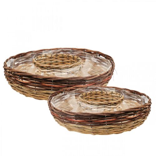 Plantering af pil, planteskål Ø44/38cm sæt med 2 stk