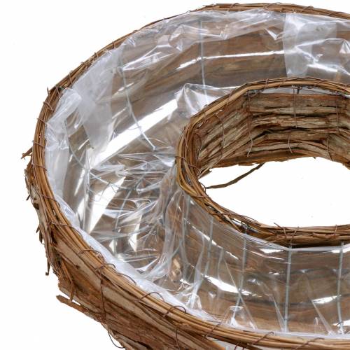 Floristik24 Plantering bark naturlig planteskål Ø50/43cm sæt med 2 stk