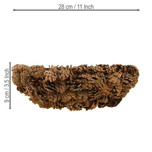 Floristik24 Planteskål ægte kogler kogleskål naturlig Ø28cm H9cm