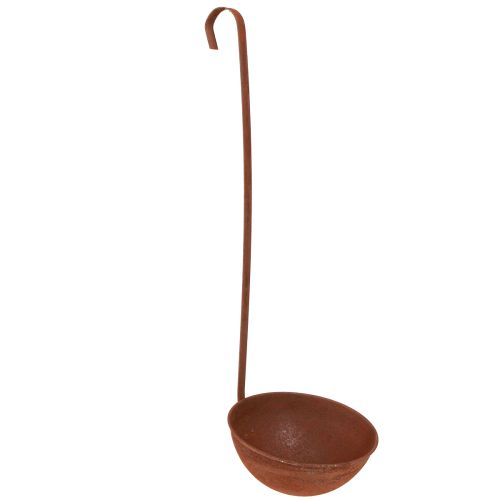 Floristik24 Planteskål hængende køkkendekoration spartel rust Ø16,5cm 2stk