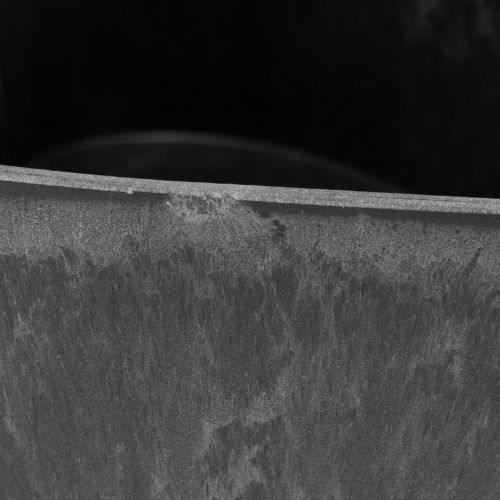 Artikel Planteskål hjerte dekorativ plastikskål antracit 13×16×6,5 cm