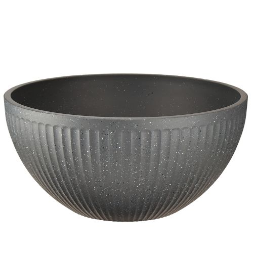 Planteskål plast antracit Ø35cm H16,5cm