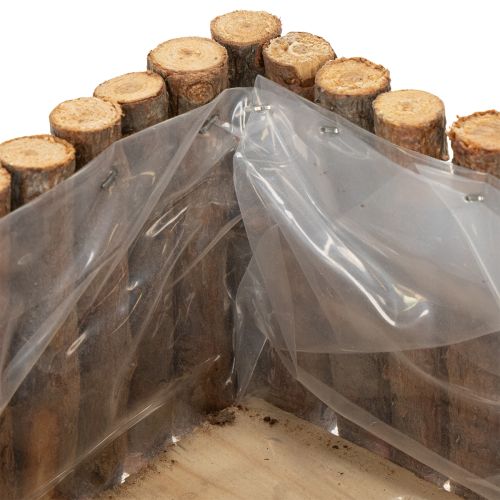 Artikel Planteskål firkantede naturlige birkegrene 14,5/20 cm sæt af 2