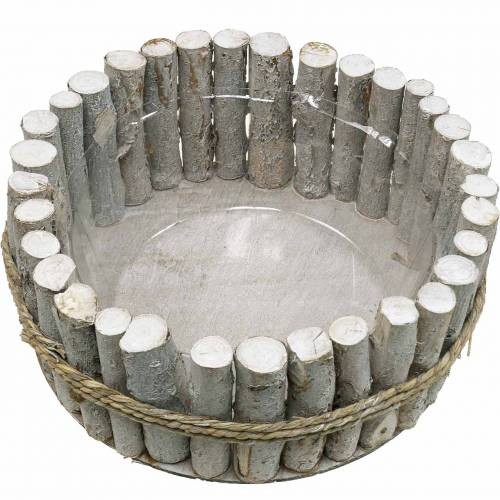 Floristik24 Planteskål lavet af grene Ø33cm H13cm