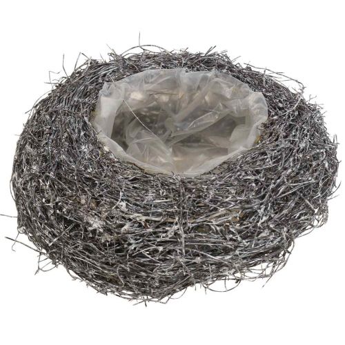 Artikel Plantekurv Planteskål Vinstokke Vasket Hvid Ø20cm H8cm