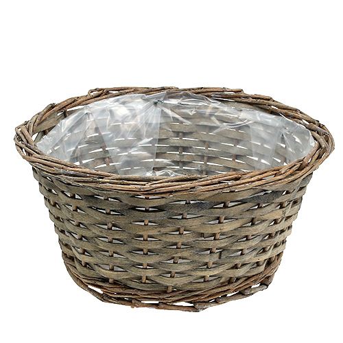 Floristik24 Planteskål rund grå Ø30cm H16cm 1stk