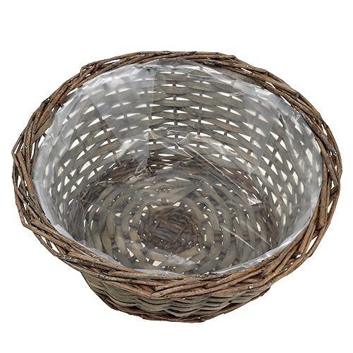 Floristik24 Planteskål rund grå Ø30cm H16cm 1stk