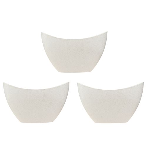 Artikel Plantebåd plastskål beige 24×10×15cm 3stk