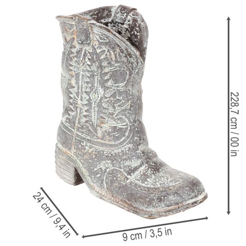 Dekorative cowboystøvler plantesko 24 cm | Floristik24.dk