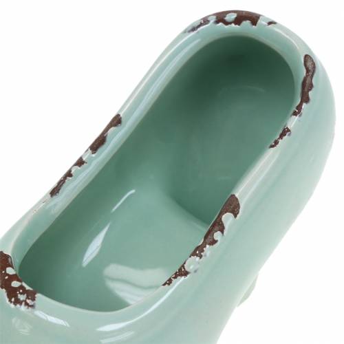 Floristik24 Planter Damesko Keramisk turkis, grøn, blå grå assorteret 14 × 5 cm H7cm 6stk