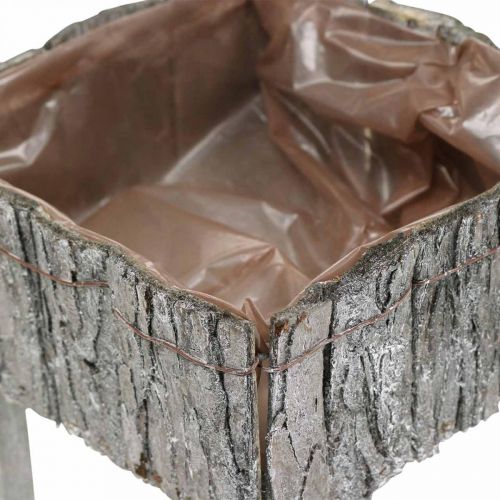 Floristik24 Stole til plantning, planter, havedekoration Shabby Chic, hvidvasket sæt med 2
