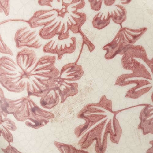 Artikel Dekorativ urtepotte med hank, blomster, 21 cm