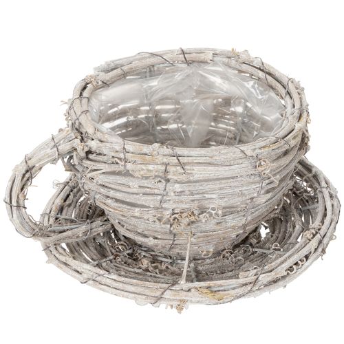 Artikel Tekop lavet af naturmateriale med rustik charme til eksklusiv indendørs dekoration 13 cm