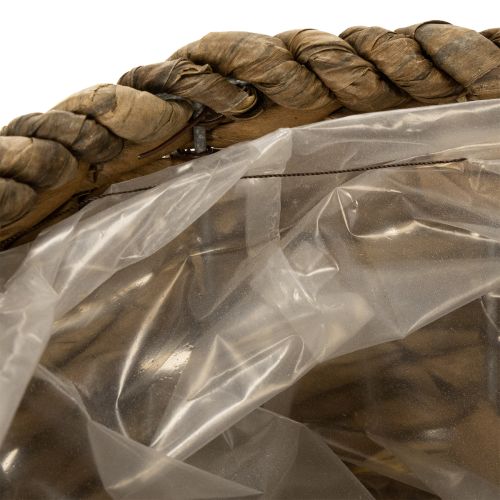 Artikel Plantekop med underkop, lille stråplantekurv, Ø17 cm H13 cm