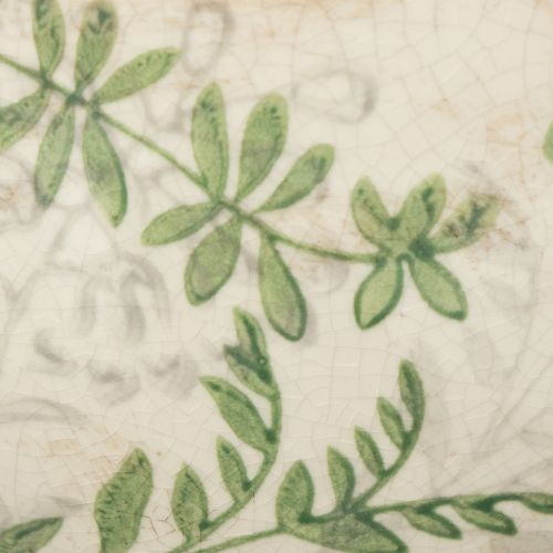 Artikel Keramisk urtepotte med blomstermønster, rumdekoration, 18 cm