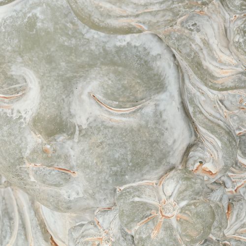 Artikel Plantepotte engel støbt stenfigur gravdekoration 19,5×12×19,5 cm