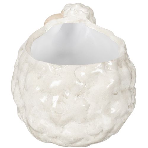 Artikel Fåreformet keramisk plantekasse, dekorativ planteskål til have og hjem, 2 stk.