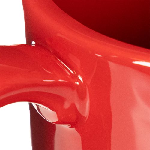 Stor dekorativ kop med underkop, egnet som urtepotte, 17 cm | Floristik24.dk