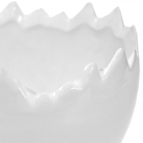 Floristik24 Plantekrukke æggeskal hvid Ø12cm H9cm 2stk