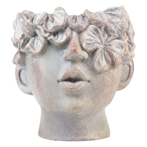 Artikel Plantekrukkeflade planter buste beton look H14cm