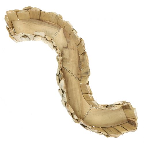 Floristik24 Bølgeplanter lavet af træ, naturlig L76cm