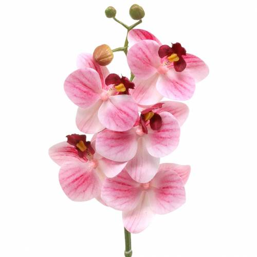 Kunstig orkidégren Phaelaenopsis pink H49cm