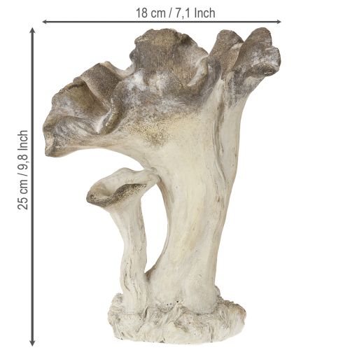 Artikel Svampedekoration støbt stenfigur havedekoration grå 18×16×25 cm