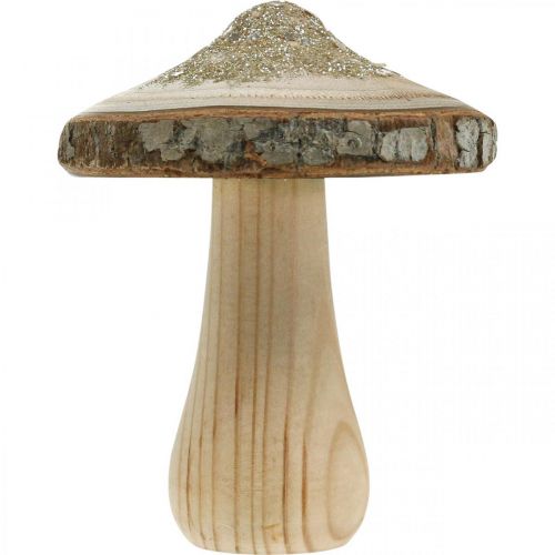 Floristik24 Træsvampebark og glitter deco-svampe træ H11cm 3stk