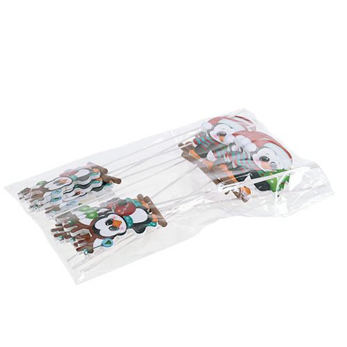 Floristik24 Pingvin på pind 8,5cm 16 stk