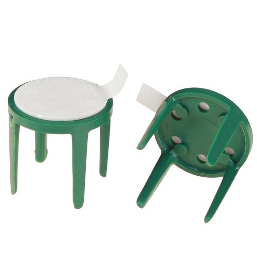 Nåleholder med klæbepude blomsterskumholder grøn Ø3cm 50 stk.