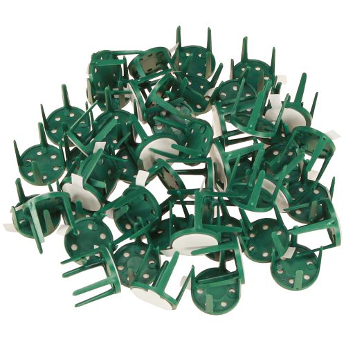 Artikel Nåleholder med klæbepude blomsterskumholder grøn Ø3cm 50 stk.