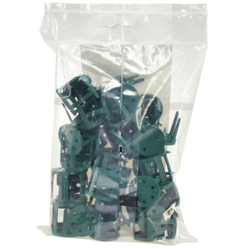 Artikel Nåleholder blomsterarrangementsholder til blomsterskum grøn 3cm 50 stk