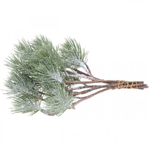Floristik24 Julegrene kunstig fyrregren sneet 30cm 6stk