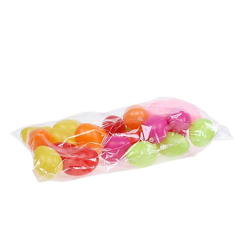 Floristik24 Plastæg 6 cm assorteret 24stk