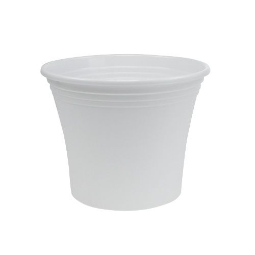 Floristik24 Plastpotte “Irys” hvid Ø17cm H14cm 1 stk