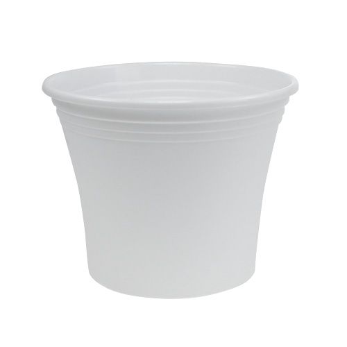 Floristik24 Plastpotte “Irys” hvid Ø19cm H16cm 1 stk