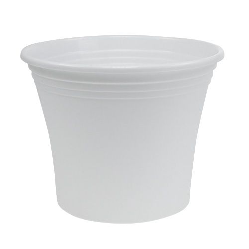 Floristik24 Plastpotte “Irys” hvid Ø22cm H18cm 1 stk