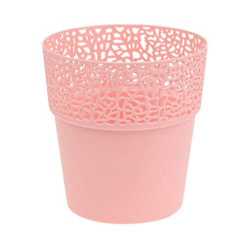 Floristik24 Plastplanter lyserød Ø14,5cm H15,5cm 1stk