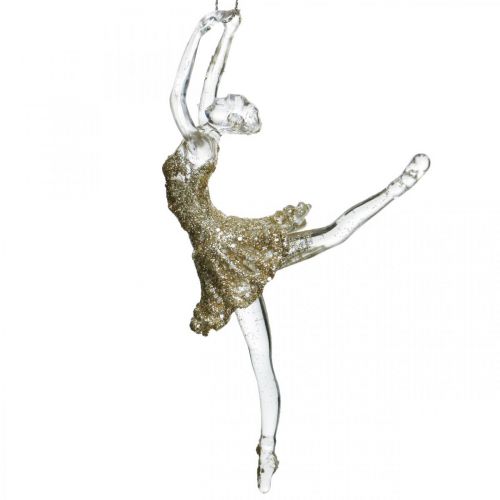 Floristik24 Dekorativ bøjledanser, juletræsdekoration, ballerina til ophæng H14/13cm 2 stk.