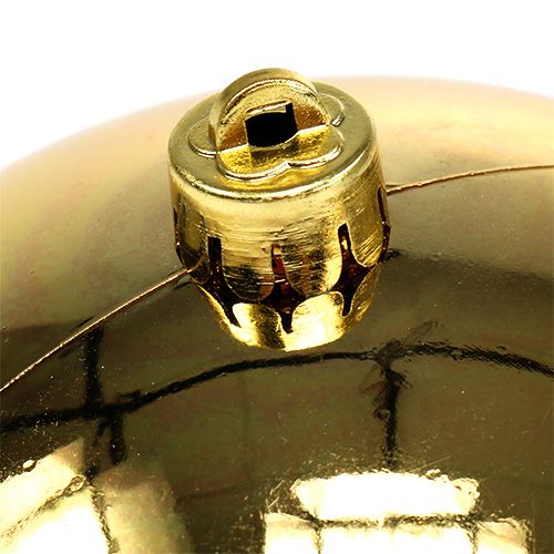 Artikel Plastkugle guld lille Ø14cm 1 stk
