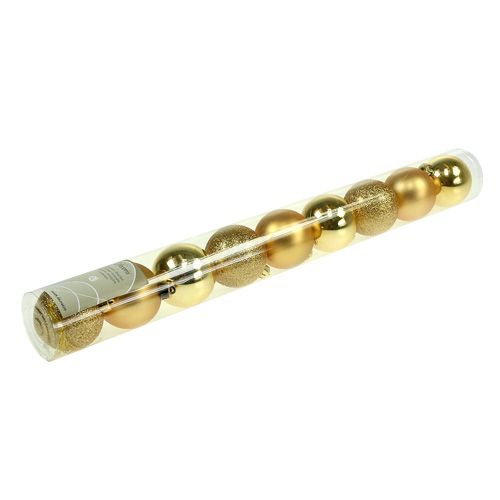 Floristik24 Plastkugle guld røv. Ø5cm 9p
