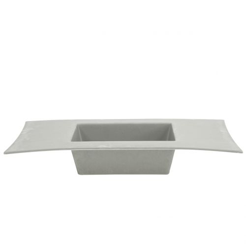 Floristik24 Planteskål lysegrå 30 cm x 14,5 cm